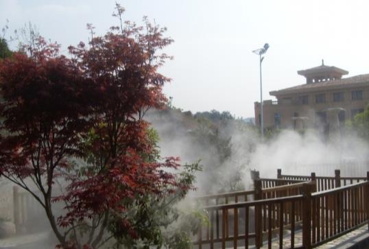 人造霧：夏季降溫系統(tǒng)可以應用到加油站等地方